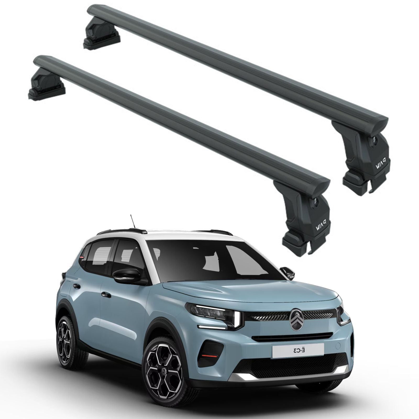 For Citroen C3 2024-2025 Roof Rack Cross Bars Normal Roof Black For Citroen C3 2024-2025 Roof Rack Cross Bars Normal Roof Black